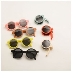 Folding Round Polarized Sunglasses for Kids