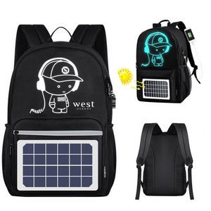 Solar USB Charging Smart Backpack