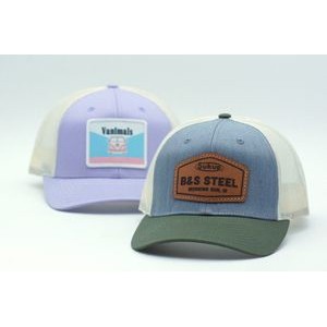 Richardson 115 Low-Profile Structured Trucker Hat with Patch of Choice