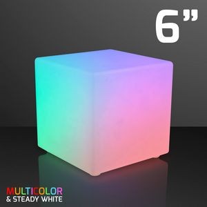 6" Mid-Size Light Cube, Remote Controlled Decor - BLANK