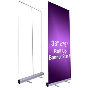Retractable Banner Display, 31"x39", Portable and Eye-catching