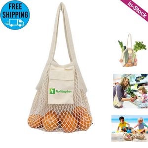 Collapsible Cotton Mesh Tote Bag