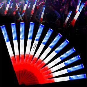 16" Plastic USA 4th of July LED Light Up Independence Day Glow Sticks
