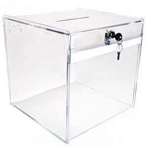 Clear Deluxe Ballot Box