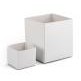 White High Walled Box Base (4"x4"x3")