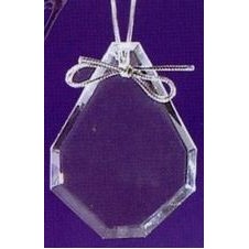 Optical Crystal Teardrop Xmas Ornament