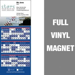 Chicago (National) Pro Baseball Schedule Vinyl Magnet (3 1/2"x8 1/2")