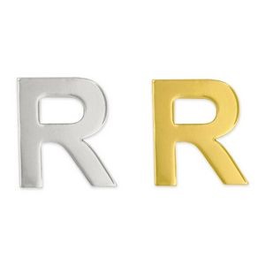 Letter "R" Lapel Pin - Gold or Silver