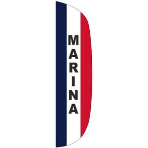 "MARINA" 3' x 15' Message Flutter Flag