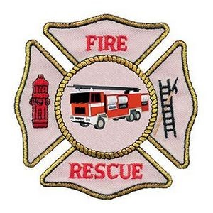 Fire Rescue Patch Temporary Tattoo