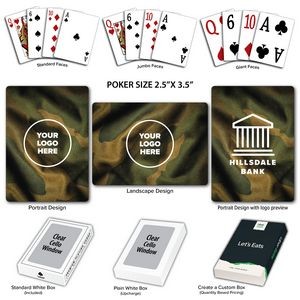 Camouflage Theme Poker Size Playing Cards