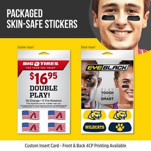 Fundraising Ideas With Loose or Packaged Skin Safe Cheek Stickers