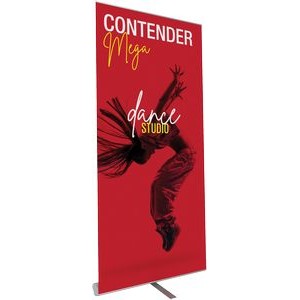 Contender Mega Silver Retractable Banner Stand
