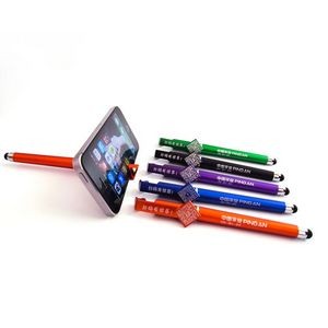 3-in-1 Stylus Pen w/Phone Stand & QR Code