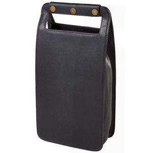 Leather Two Bottle Wine Carrier