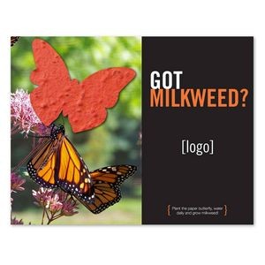 Save the Monarch Seed Paper Shape Postcard - Design A