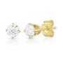 Jilco Inc. 0.20 TWT Yellow Gold Diamond Earrings
