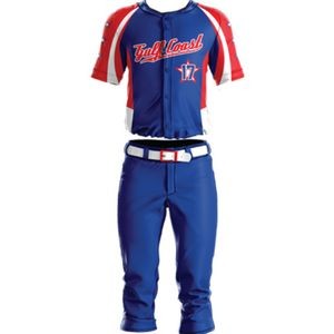 Youth Sublimated V-Neck Baseball Uniform