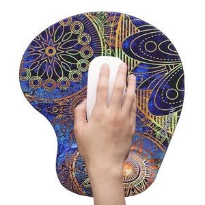 Oval Customizable Lightweight Mouse Pad With Ergonomic Suppo