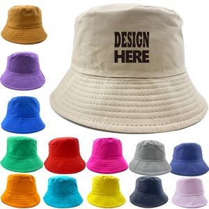 Unisex Cotton Bucket Hats Caps