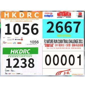 Race Numbers Running Bibs Pins Included