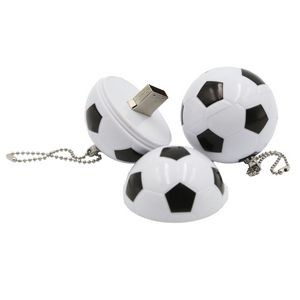 8GB Soccer Shaped Fast USB Drive with Keyring