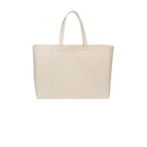 Port Authority® Jumbo Cotton Canvas Tote Bag