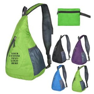 Sling Bags Foldable Hiking Crossbody Sling Backpack Lightweight Packable Backpack Hiking Daypacks