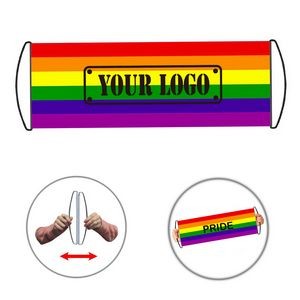 Rainbow Pride Handheld Scroll Banner