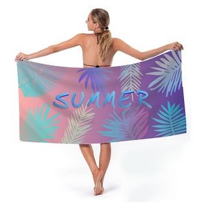 30"x60" Full Color Microfiber Beach Blanket/Towel