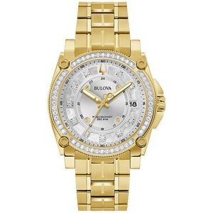 Bulova® Men's Precisionist Champlain Watch w/Silver White Dial