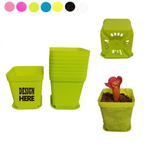 Gardening Plastic Flower Pot With Tray