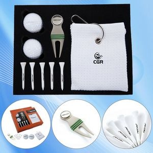 Premium Golf Gift Set in a Box with Towel