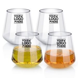 4pc/set Unbreakable Red Wine Glass Transparent Fruit Juice Beer Cup Shatterproof Plastic Glasse