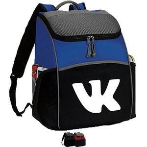Premium Frosty Trek Convertible 24 Pack Cooler Backpack w/ Multiple Pockets (12" x 15" x 8")