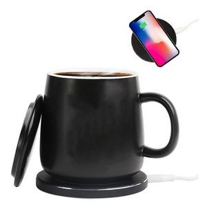 2 in 1 Smart Coffee Mug Warmer with Wireless Charger