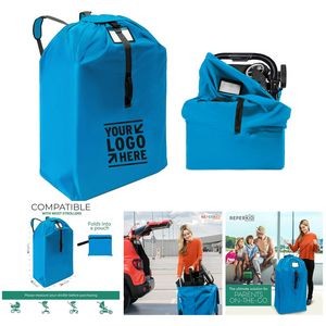 Travel Heavy Duty Durable Sizeable Water Resistant Double Stroller Bag with Adjustable Strap