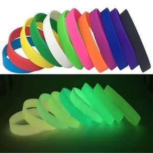 Glow In the Dark Screen Printed Silicone Bracelet