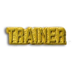 Trainer Chenille Letter Pin