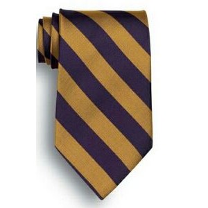 School Stripes Tie - Purple/Gold