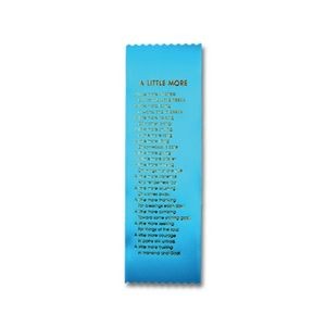 2½" x 8" Stock Ribbon "A Little More" Bookmark