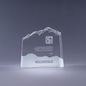 6.25" Optic Mountains Crystal Award