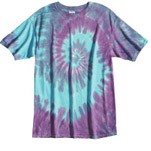 Sundog Adult Pastel Twilight Swirl Tie Dye Short Sleeve T-Shirt