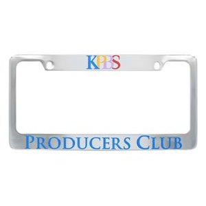 Chrome Plated Zinc Alloy License Plate Frame (Overseas Production)