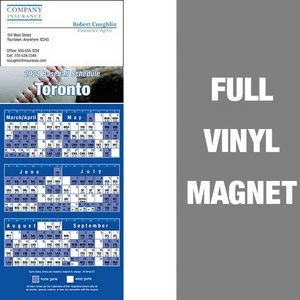 Toronto Pro Baseball Schedule Vinyl Magnet (3 1/2"x8 1/2")