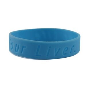 Silicone Bracelet with Embossed Logo