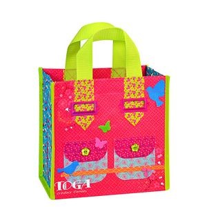 Custom Full-Color 145g Laminated Woven Gift Bag 8.5"x9"x5.5"