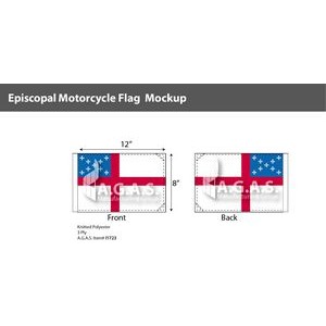 Episcopal Motorcycle Flags 6x9 inch