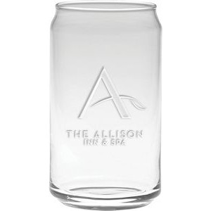 16 Oz. Soda Can Glass - Etched
