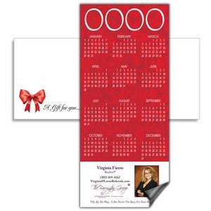Magnetic Calendar with Envelope - Red